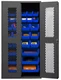 Durham EMDC-361872-30B-5295, Ventilated Cabinet with 30 Blue Bins, 36"x18"x72"