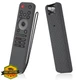 AKSHFETH LG MR25GA Remote Control Case Silicone Dark Grey Lanyard