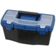 Edward Tools Plastic Tool Box with Handle - 16&rdquo; Heavy Duty Organizer Box w