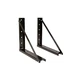 Buyers Products 1701006B Bolted Black Formed Steel Mounting Brackets  18 X 18