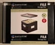 Vaultz Snap-N-Store Letter File Box Black