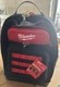 Milwaukee 48-22-8201 48-Pocket Hard Molded Ultimate Jobsite Backpack, Black/Red