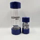 Viewtainer Spill-Proof Small Parts Storage Jars Lot Of 2 Blue 2.75"X8" & 2"X4.5"