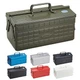 TOYO Steel Tool Box ST-350 [moss green] 2-Tier Stackable Storage Made in Japan