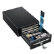 Tera Cash Register Drawer 8" Mini: 4 Bill 6 Coin 4 6 Coin, Black 