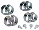 Crawford Textured Silver Spring Steel Grip Clip For 0.16 4 pk (Pack of 5)