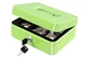 KYODOLED Medium Cash Box with Money Tray,Small Safe Lock Medium, Limegreen 