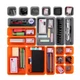ValueMax 21 PCS Desk Drawer Organizer Set, PP Material Gray&Orange 