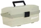Homak 13-Inch Plastic Transparent Toolbox with 2 Tray Tier, TP00113067