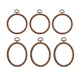 PATIKIL Mixed Sizes Embroidery Hoops Set, 6 Pieces 4"/4"x3.5", Wood color 