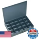 Durham 111-95-IND Gray Cold Rolled Steel Large Scoop Box 18"W