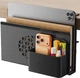 Desk Side Storage, Metal Laptop Holder with Magnetic Pen Box, Clamp-On under Des