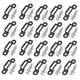 UtySty 20 Pack Furniture Panel Connector Bracket Invisible Slide-on Black 