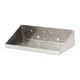 Triton Stainless Steel Pegboard Shelf 12x6in Locking Style 30lb Silver