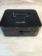 SereneLife 8" Metal Cash Box w/ Lock, Cash Safe w/ Money Tray & Secure Lock