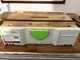 Festool SYS-MFT Plastic Tool Box Systainer Case w/ Handle Gray/Green 500076