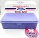 TOYO STEEL T-190 FM Wisteria Purple Steel Trunk Tool Box Metal Storage Case  New