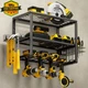 16in Power Tool Organizer Wall Mount 4 Slot Drill Holder Charging Shelf