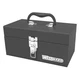 Westward 44Zj83 Westward Tool Box, Steel, Black, 12 In W X 6-1/2 In D X 5-1/2
