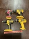 Lot Of 4 DeWalt Power Drill Driver DW970 DW927 DW825 DW720 As Is BARE TOOLS