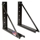 Buyers Products 18x18 Black Powder Coated Steel Truck Tool Box Mounting Brackets
