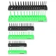 OEMTOOLS 22233 Tool Storage Organizer 6 PC Set SAE and Metric, Black/Green 
