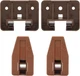 LONTAN DGSL01 Plastic Drawer Slides and Guides 2 Pack 2 Pack, Drak Brown 