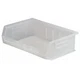 Akro-Mils 30255Sclar Hang & Stack Storage Bin, Plastic, Clear, 5 In H, 16 1/2