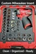 Milwaukee Packout 48‑22‑8435 Insert Tray &ndash; M12 Stubby Impact Wrench Organizer