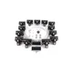 DAYTON 33N206 Festoon System Kit,1/4 In Rope,L 80 Ft 33N206
