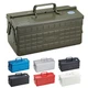 NEW TOYO Steel Tool Box 2-Tier ST-350 Moss Green 35x16x21cm Made in Japan