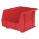 Akro-Mils 30239Red Hang & Stack Storage Bin, Plastic, Red, 7 In H, 8 1/4 In W,