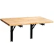Wallmaster Wall Mounted Folding Workbench 47.24 x 19.68 x 24 Inch, Yellow 