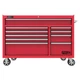 Homak RD04054210 Pro II 54 in. 10-Drawer Roller Cabinet - Red New