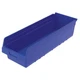 Akro-Mils 30084Blue Shelf Storage Bin, Plastic, Blue, 6 In H, 8 3/8 In W, 23