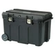 Stanley Mobile Tool Chest Box 24 Gal Rolling Plastic Black Tote Tray Latches
