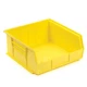 Akro-Mils Plastic Stacking Bin 16-1/2"W x 10-7/8"D x 5"H Yellow Lot of 6