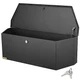  Trailer Tongue Box, Heavy Duty Trailer Tongue Tool Box Storage 36" Black Steel