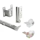 Prime-Line R 7137 22-5/8 In., Galvanized Steel, Mono-rail in., Mill