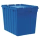 Akro-Mils 39170Blue 17 Gal Container With Attached Lid, Blue, Plastic, Steel