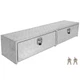 Silver Aluminum Underbody Truck Box 72x13x16 in Contractor Tool Box