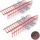 Olsa Tools Plier Organizer Rack Pliers for 2 Racks - 16 Slots Each, Red 