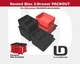 Milwaukee PACKOUT Nested Bins | 3-Drawer Storage | 48-22-84443 | Black or Red