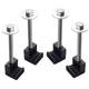 DEWHEL Tool Box Tie Downs Aluminum J Hook Crossover Toolbox Pickup Pair (4 PC...