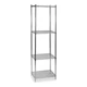 Wire Shelving Unit, 18"D X 24"W X 85"H, 4 Shelves, Chrome, 2Kpd6