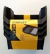 Stanley Stackable Poly Storage Bin #3 Black 4-Pack w/Hangers STST55304B