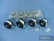8 Shepherd 150lb Rated 3-1/4" Lockable Swivel & Fixed Twin Wheel Casters Q90278