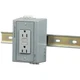 1PC HUBBELL WIRING DEVICES KELLEMS DRUBGFI15 Din-R Utl Box, 15A 125V,Dup,Gf