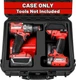 Case for Milwaukee M18 Impact Drill Driver Combo Kit - Waterproof Tool Box for M