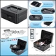 KYODOLED Medium Metal Cash Box w/ Combination Lock (Black).